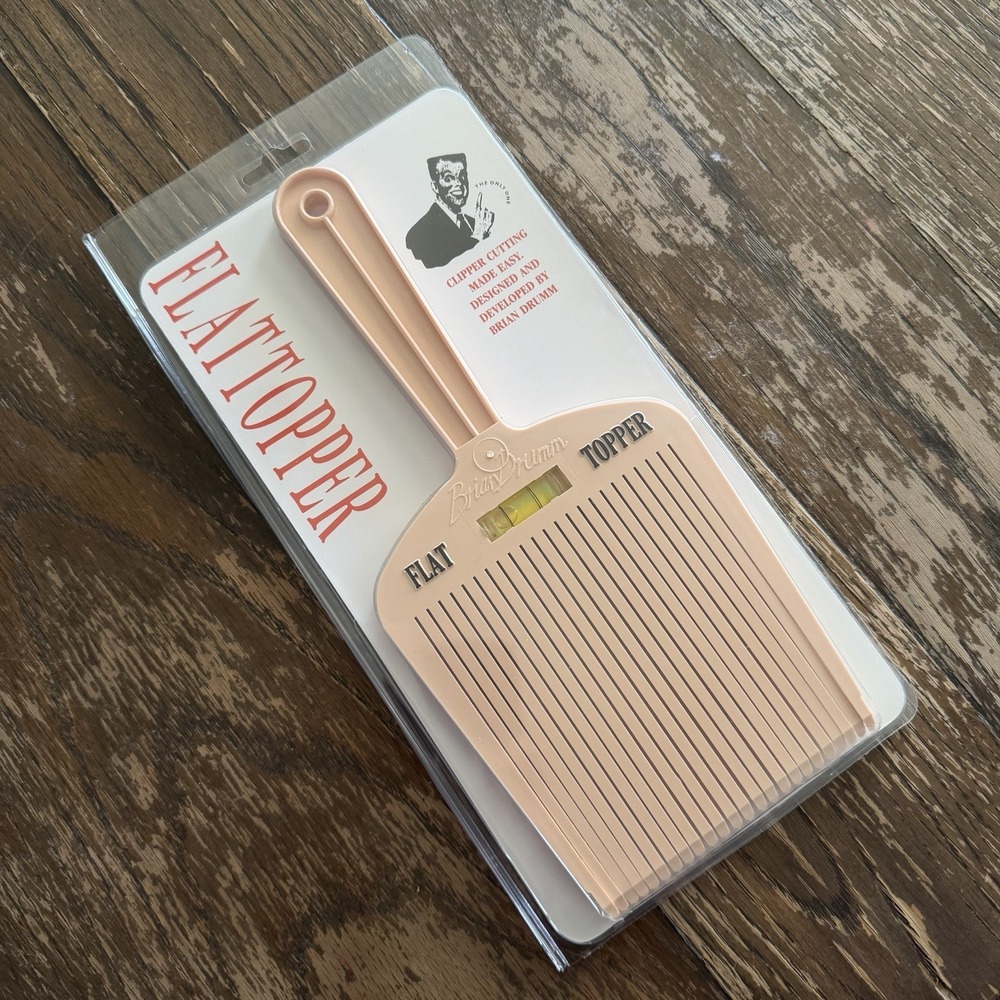Brian Drumm Flattopper Clipper Cutting Made Easy Level Comb New In Box w/Level